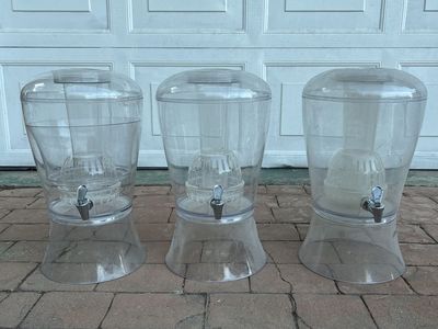 Three 3-Gallon Beverage Dispensers