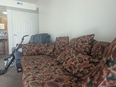 Vintage Floral Paisley Fabric Sofa Couch with Matching Pillows