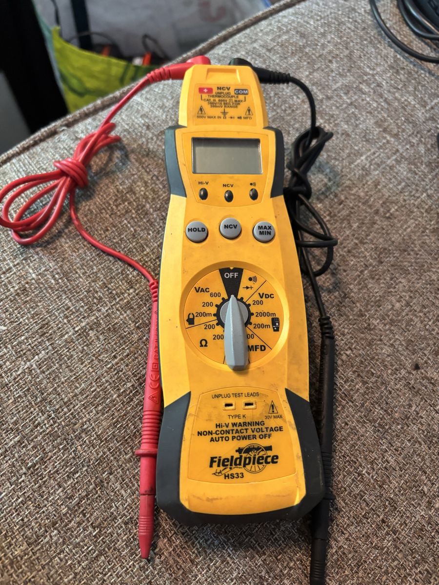 Fieldpiece HS36 stick multi meter with leads