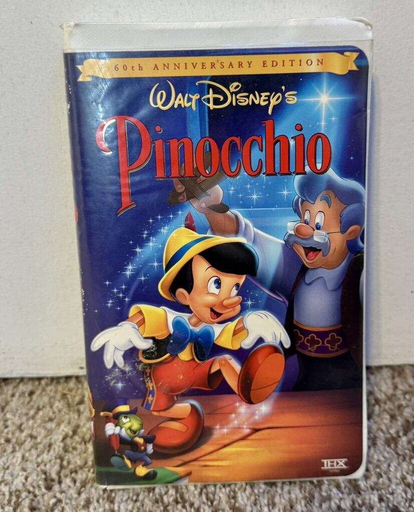 Walt Disney 60th Anniversary Pinocchio VHS