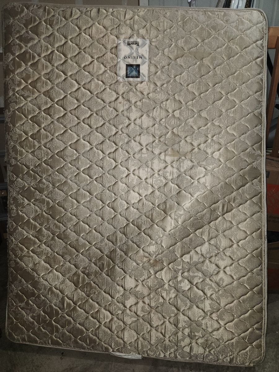 Free Queen sized mattress, box spring, and 4 inch topper