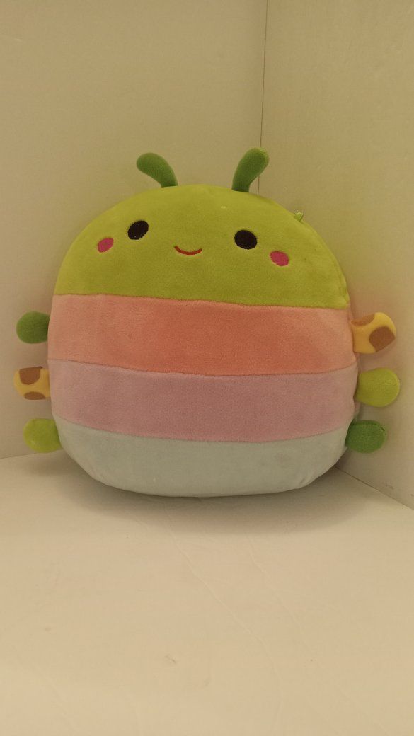 Official 8" Rutabaga the Caterpillar Squishmallow Plush (Pastel Striped)