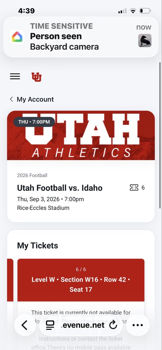 2 Utes football season tickets
