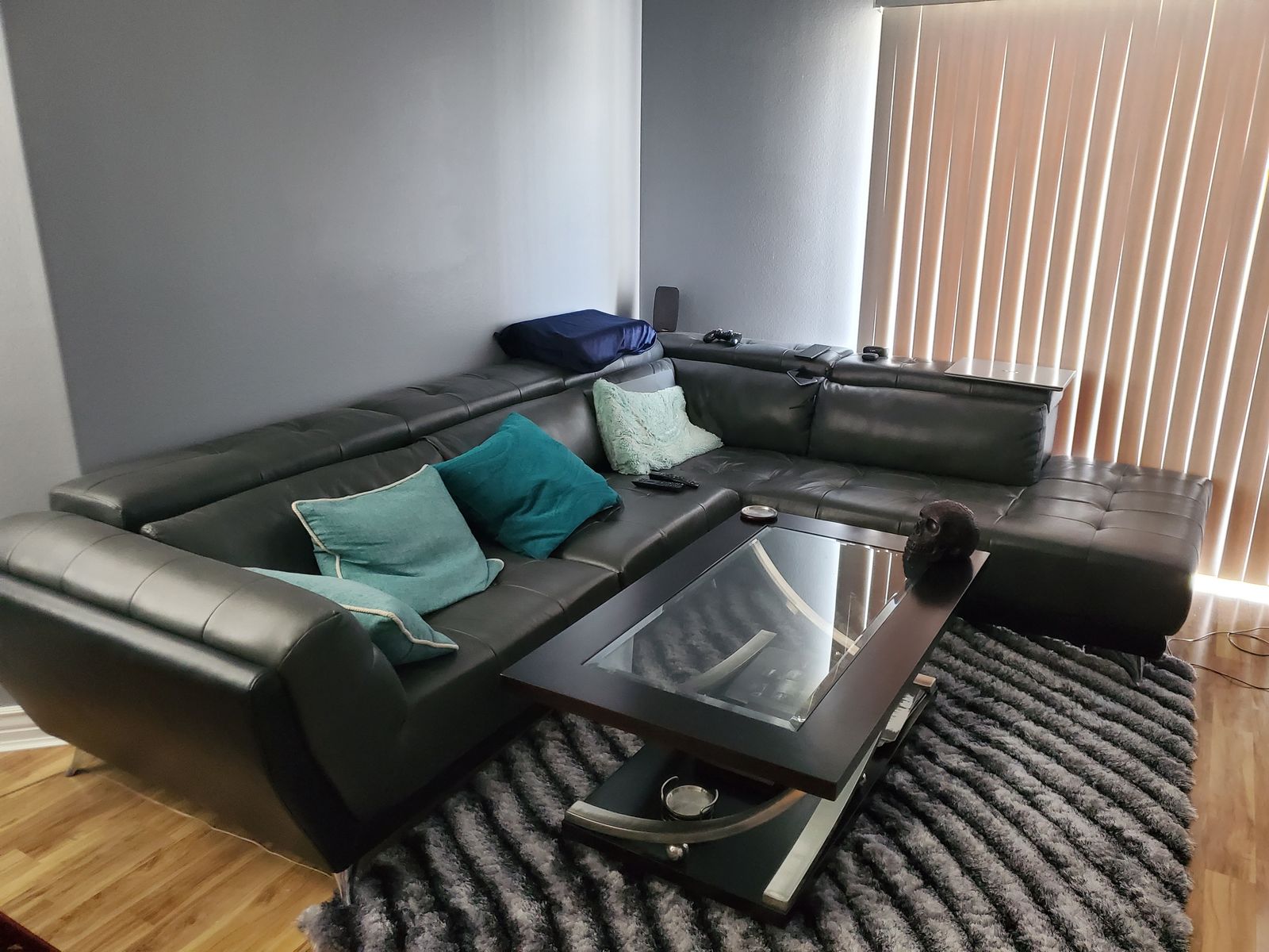 Faux Leather Sectional