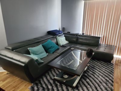 Faux Leather Sectional