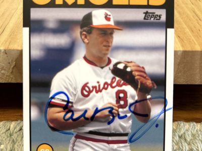 Cal Ripken Jr Topps Autograph Hand Signed Baltimore Orioles MLB Baseball Card Auto “Mr Iron Man”