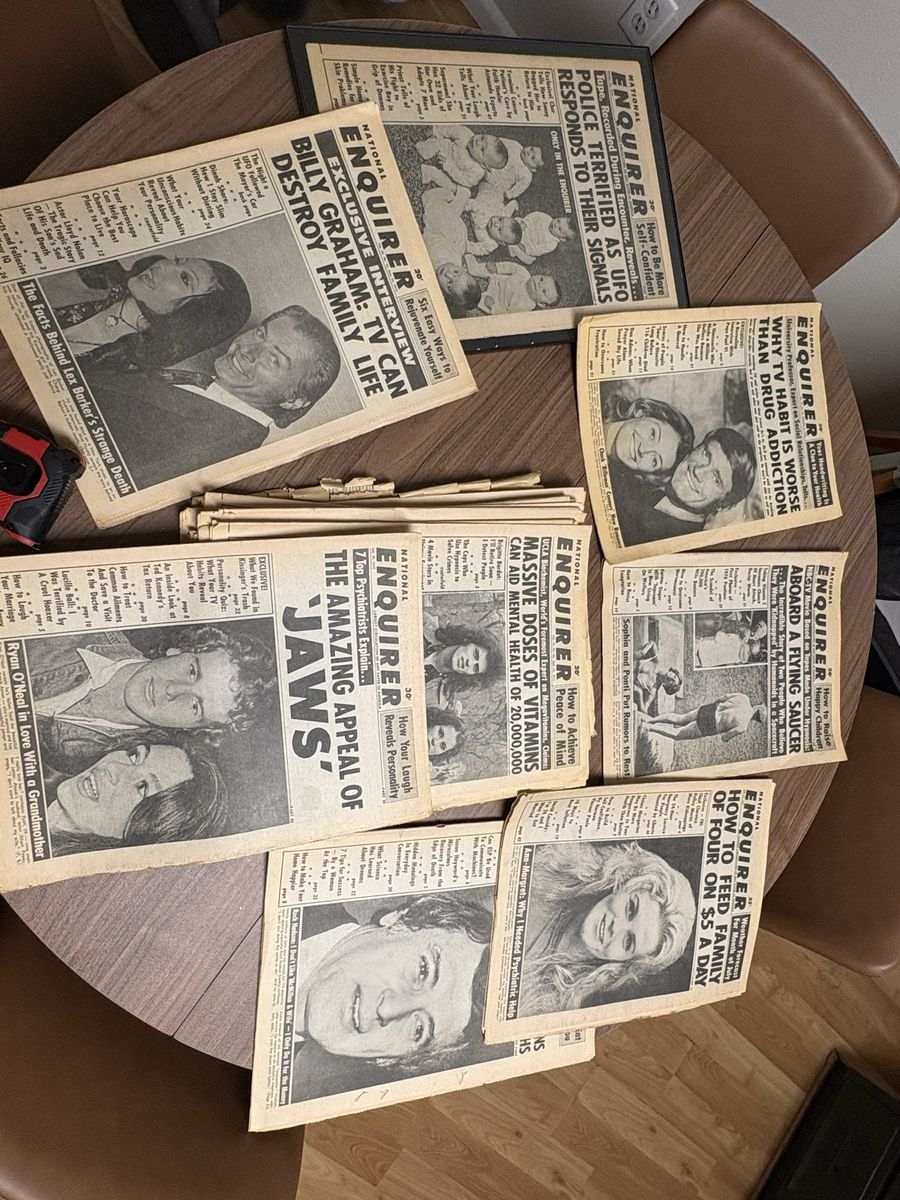 Vintage News papers / Wall Art