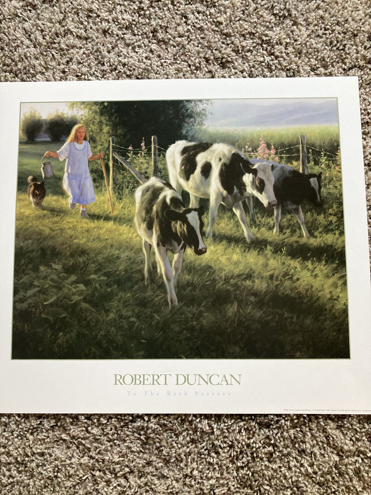 “To the Back Pasture" by Robert Duncan Licensed Re-Print