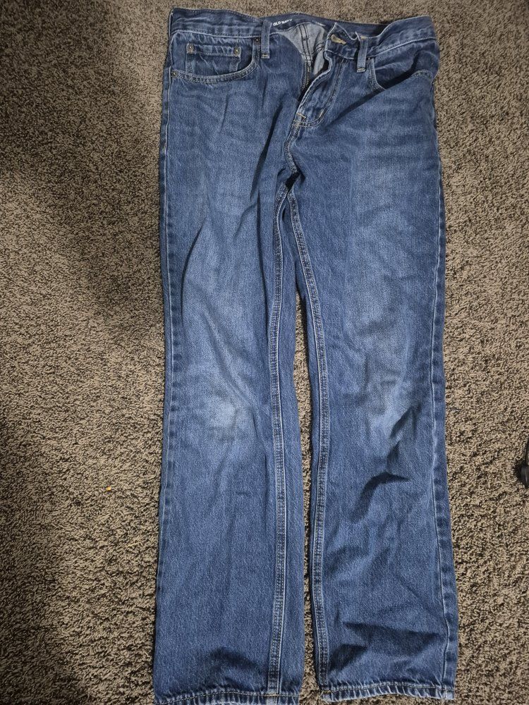 Old Navy Men's Straight Fit Denim Jeans Size 32x32 Medium Wash Blue