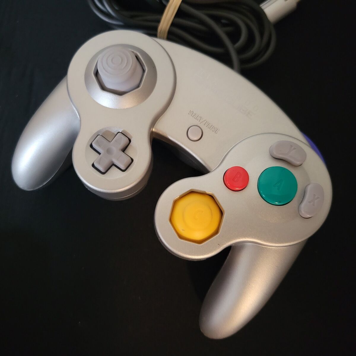 Nintendo Gamecube Official Platinum Silver Wired C