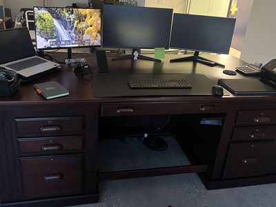 Amish Solid Mahogany Stand-Up Desk
