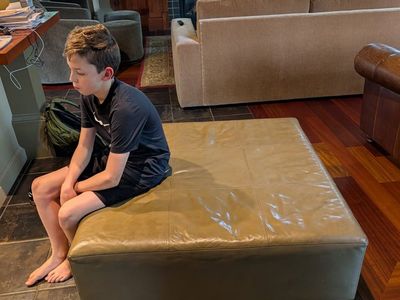 FREE LEATHER COUCHES AND OTTOMAN
