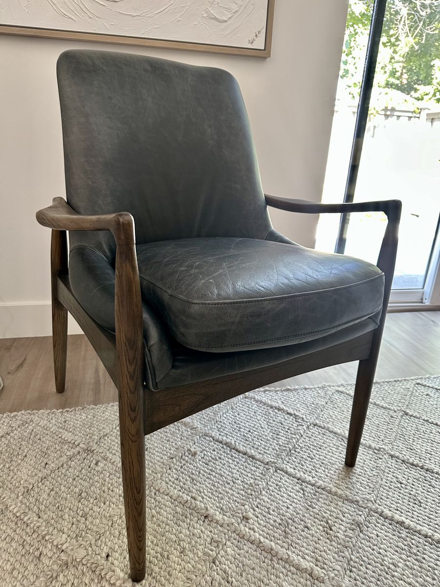 Two New Leather Chairs made by the Four Hands’ Company
