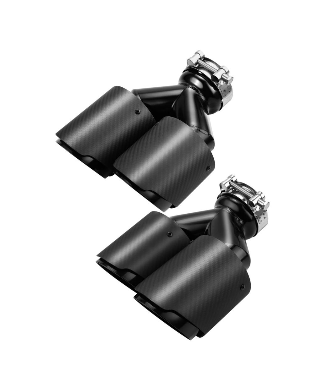 2 Pack Carbon Fiber Exhaust Tip Brand New
