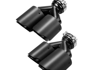 2 Pack Carbon Fiber Exhaust Tip Brand New