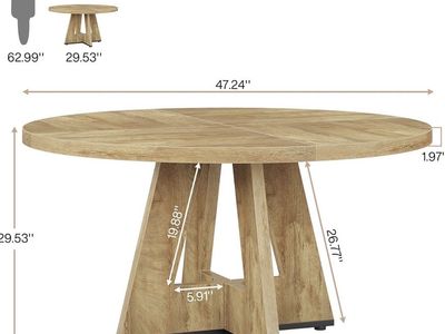New round dining table