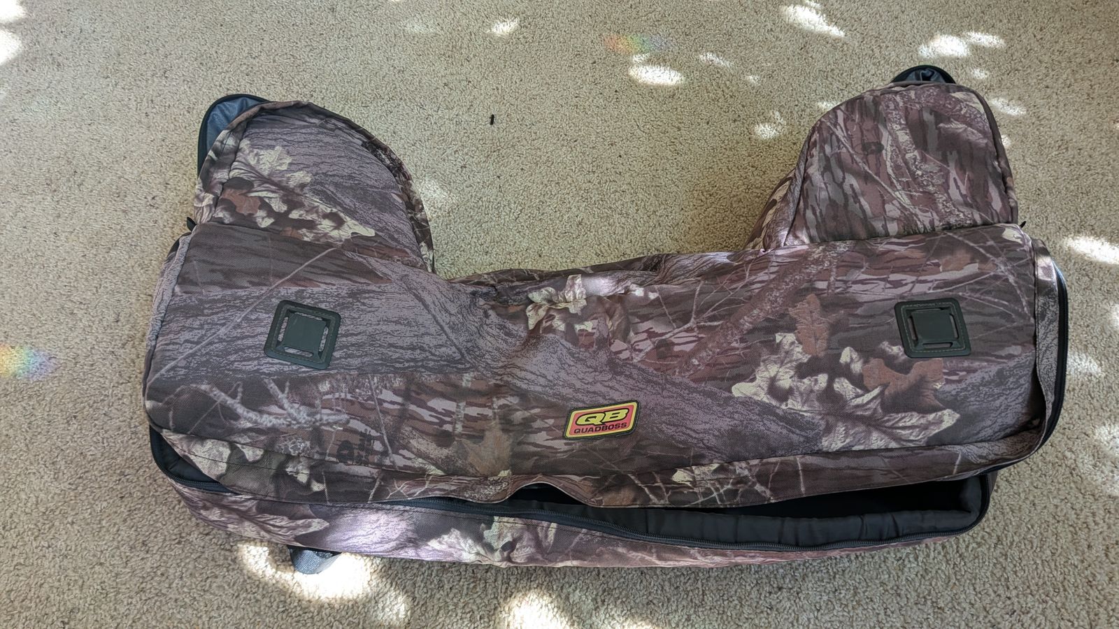 QuadBoss Camo ATV Front Rack Bag/Cargo Bag, Storage Organizer, Hunting/Off-road