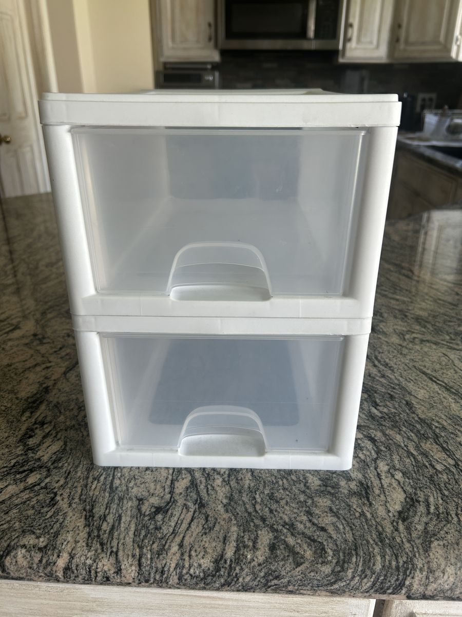 Sterlite sliding 2 drawer-stackable