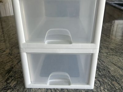 Sterlite sliding 2 drawer-stackable