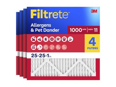 Furnace Air Filter, 25"x 25" x 1"
