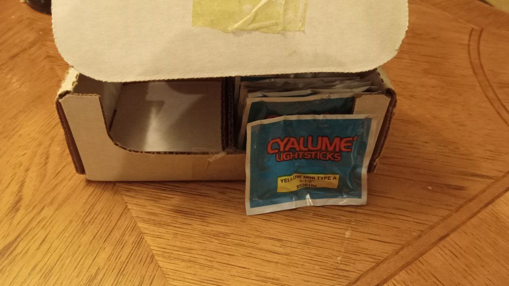 Cyalume Mini Type A Yellow ChemLights 1-1/2" - Military Grade (Half Box)