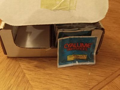 Cyalume Mini Type A Yellow ChemLights 1-1/2" - Military Grade (Half Box)