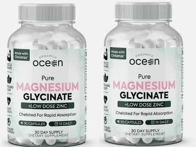 Ocean Organics Pure Magnesium Glycinate + Low Dose Zinc - 90 Capsules, 30 Day Supply- 7 bottles available - Section Extras