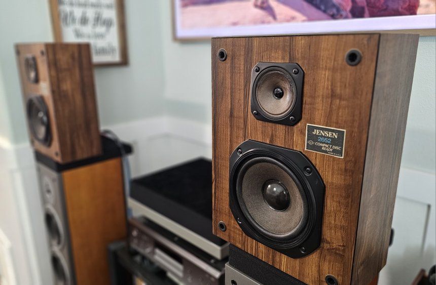 Jensen vintage 2652  Bookshelf Speakers - Pair, Wood Finish