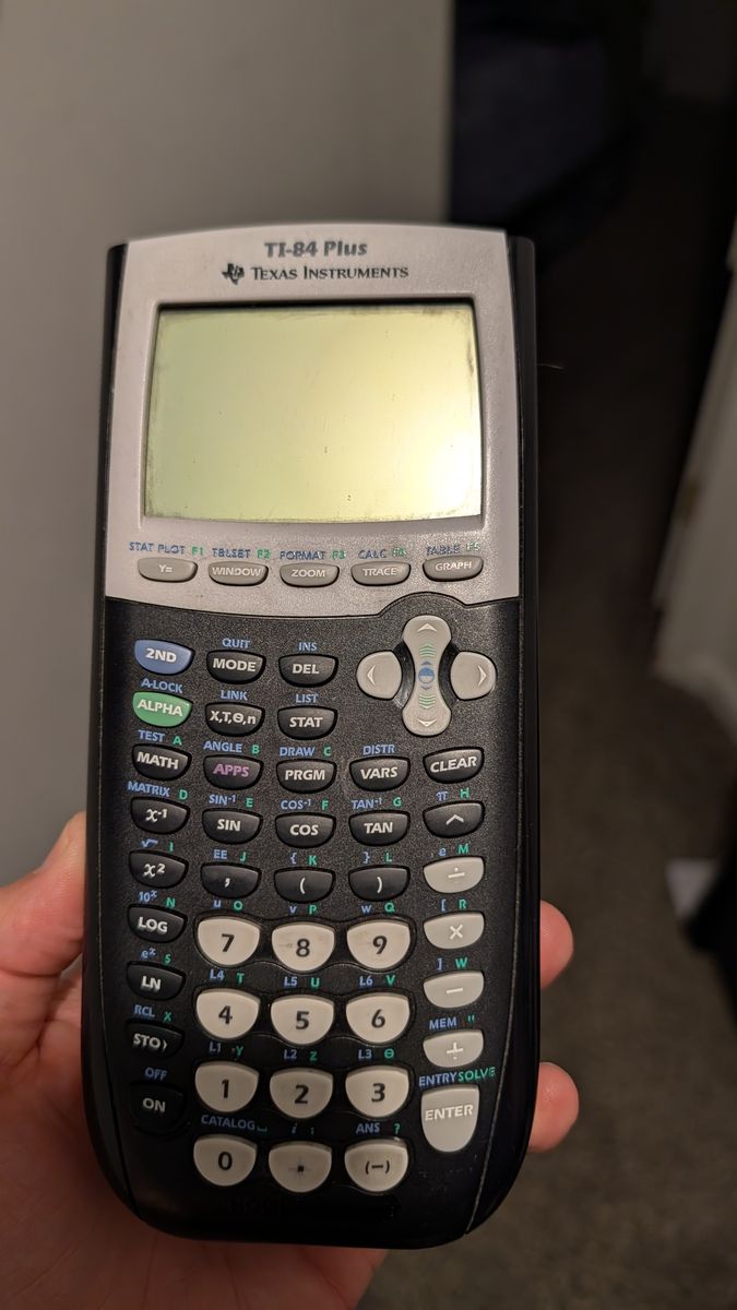 TI-84 Plus calculator