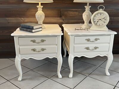 Set Of Two French Provincial Nightstands