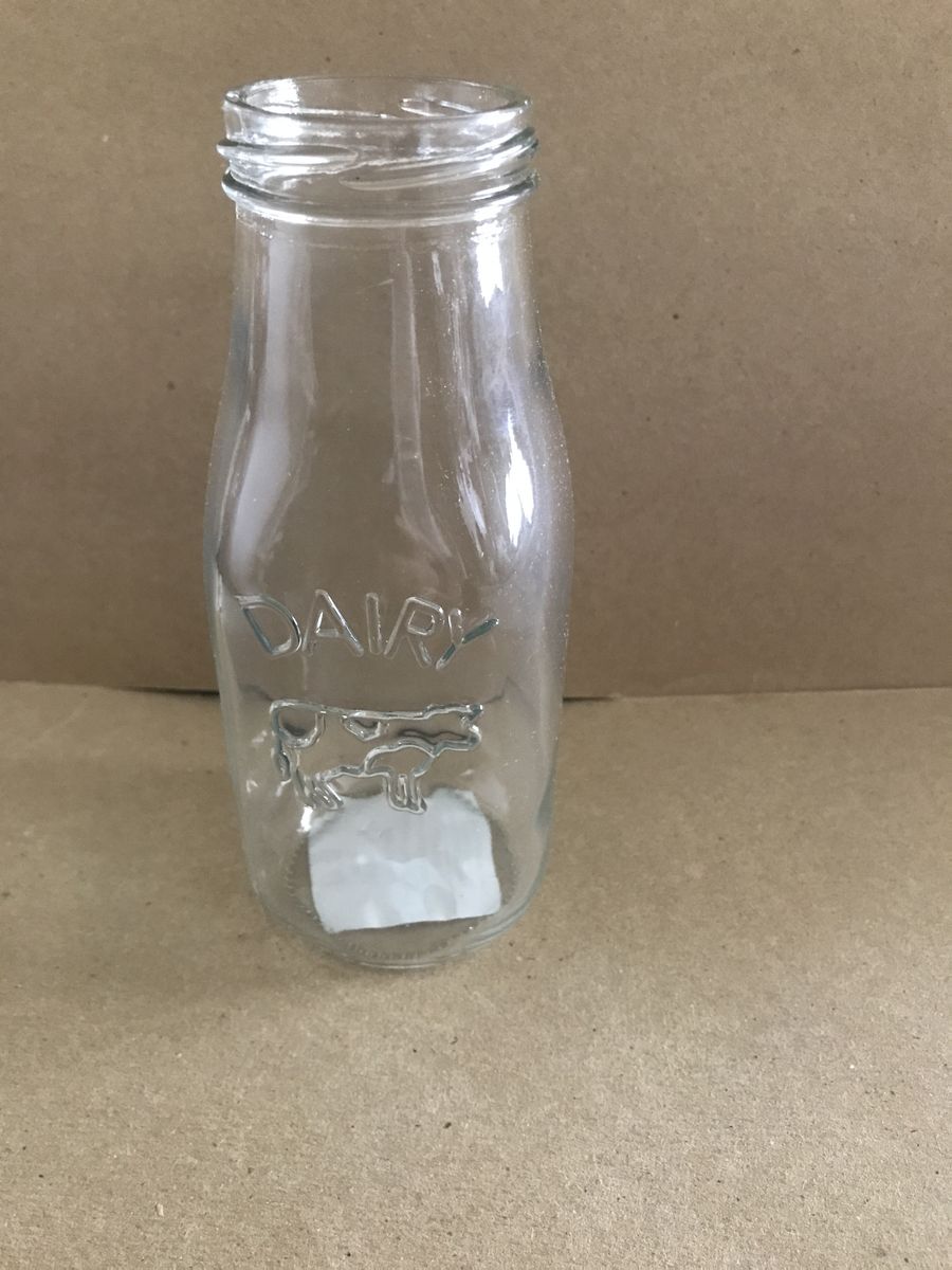 Crafts 10oz Hobby Lobby Country Cow Milk Bottles Box of 6