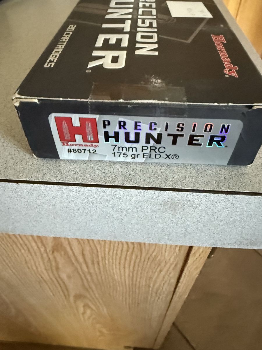 Hornady Precision Hunter 7mm PRC 175 gr ELD-X Ammunition - 4 Boxes, 77 Rounds Total