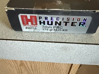 Hornady Precision Hunter 7mm PRC 175 gr ELD-X Ammunition - 4 Boxes, 77 Rounds Total