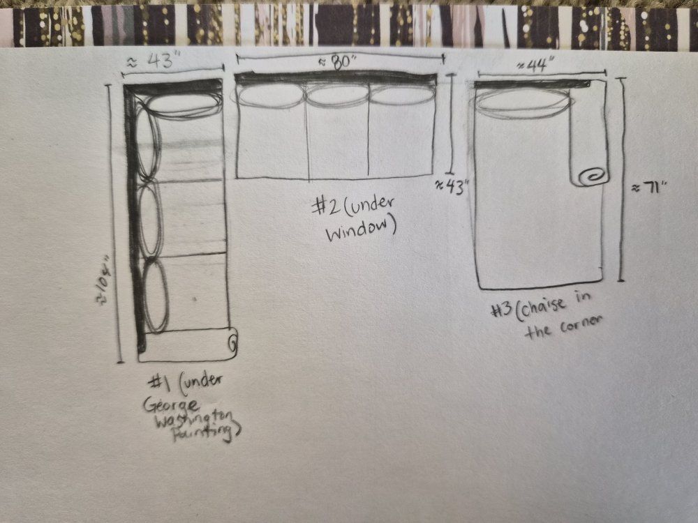 large brown sectional