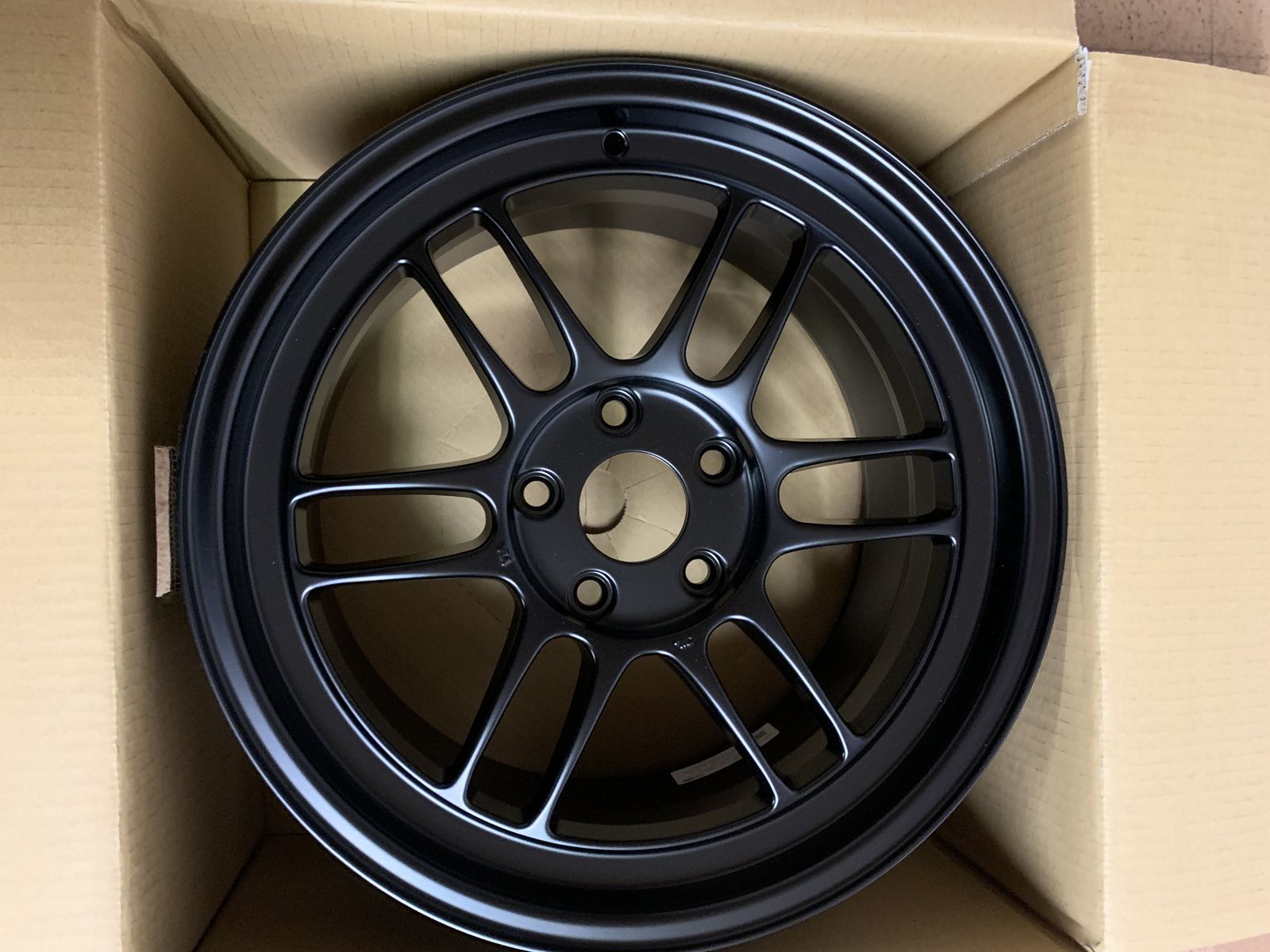 Enkei RPF1 17x9 +45 offset with 5x114.3 bolt pattern in BLACK 3797906545BK Subaru WRX STI EVO S2000 Mazda 3