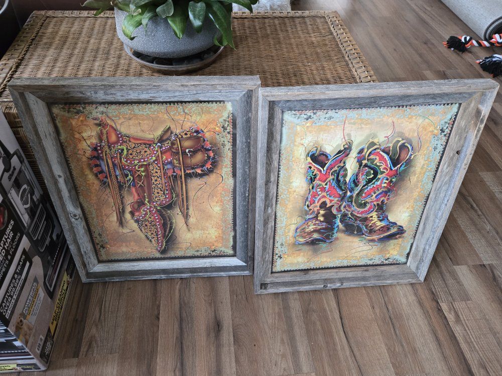 Western Prints in Frames