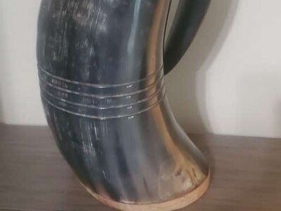 NEW 28oz viking drinking horn mug