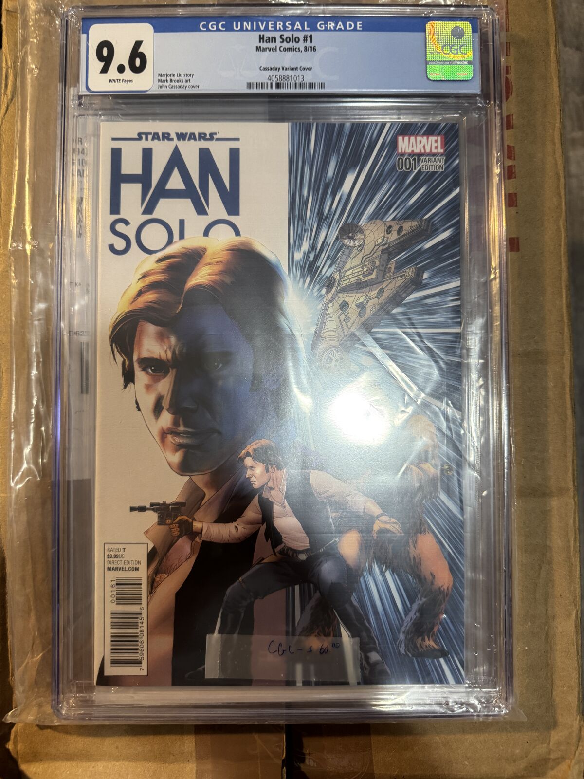 Han Solo #1 Cassaday Variant CGC 9.6 Marvel Comics
