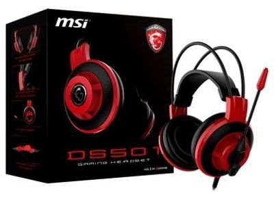 MSI DS501 Gaming Headset Corded Red and Black with Mic
