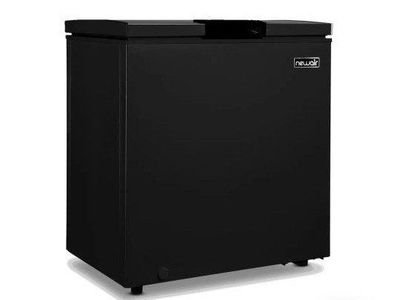 NewAir Compact 5 cu. ft. Black Mini Deep Chest Freezer/Fridge Convertible System with LED Light