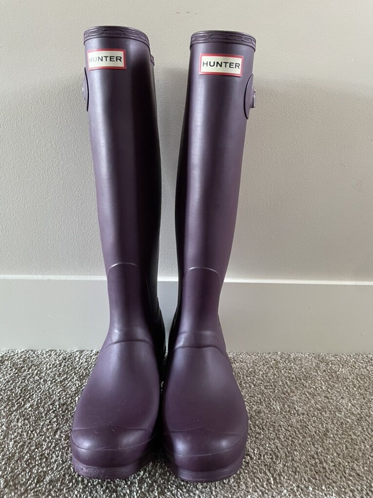 Womens Size 9 Purple Hunter Rainboots