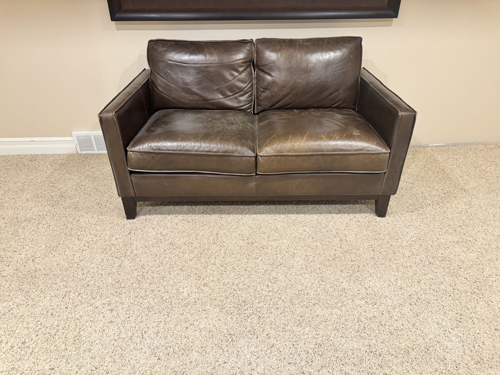 Genuine Leather Loveseat