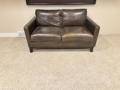 Genuine Leather Loveseat