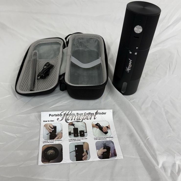 Portable Electric Burr Coffee Grinder Rechargeable