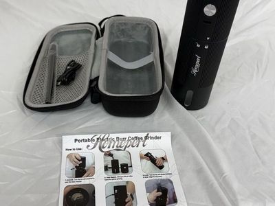 Portable Electric Burr Coffee Grinder Rechargeable