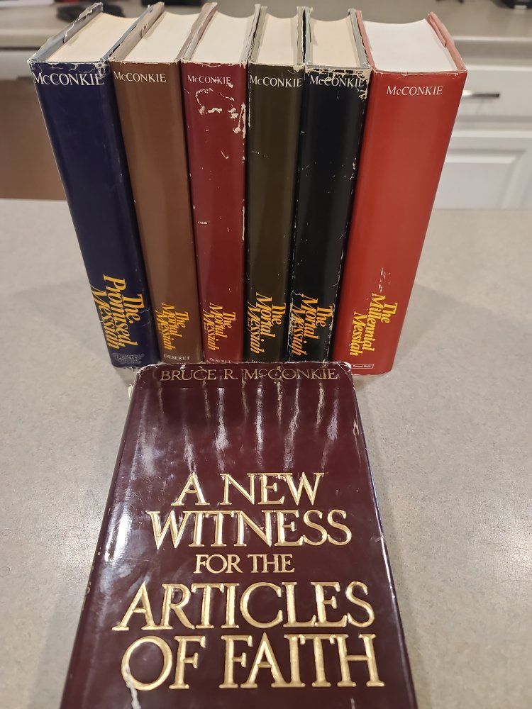 Bruce R. McConkie Messiah Series & A New Witness Book Set Signed/Autographed - see picture