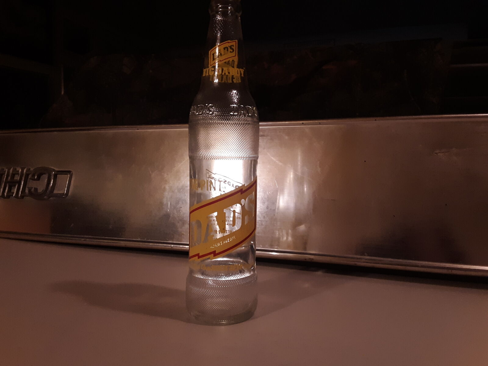 Vintage Dads Root Beer Bottle Big Daddy One Pint 1960