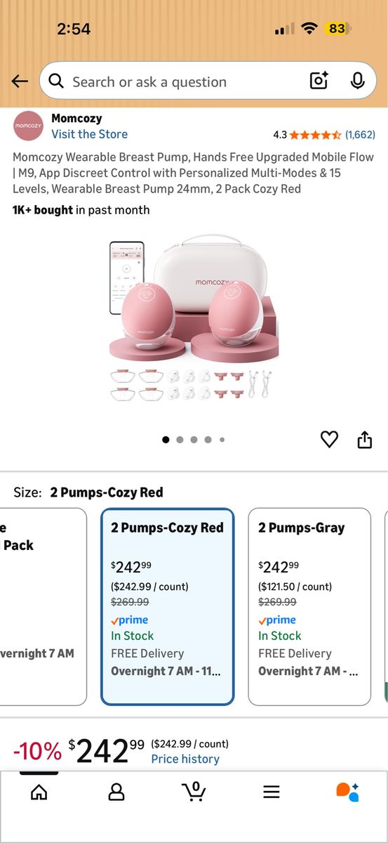 Momcozy M9 wearable pump