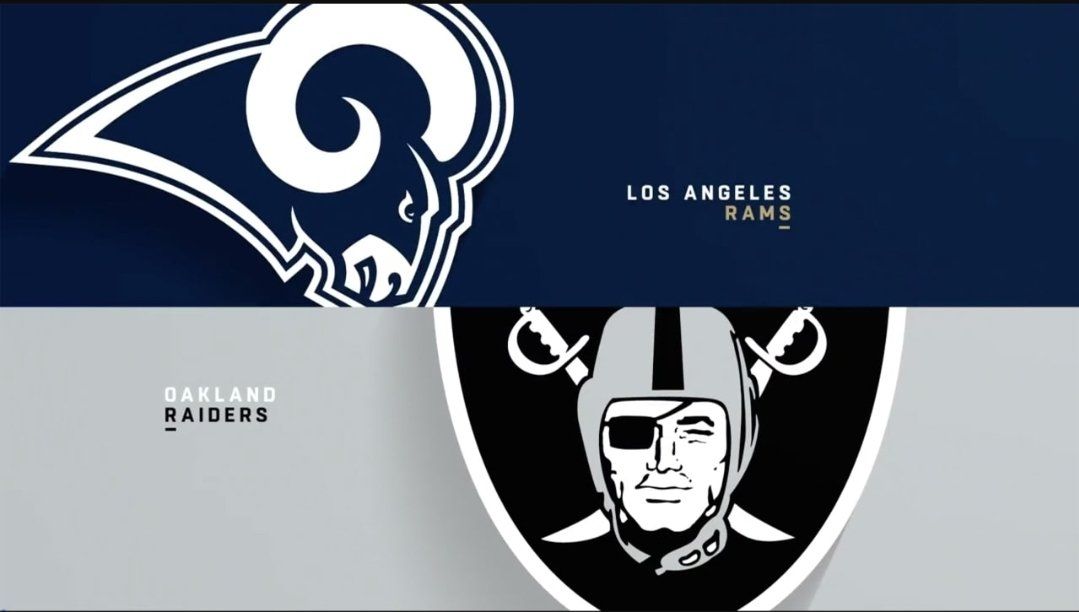 Raiders vs  RAMS - 2 AWESOME Lower Bowl Seats, Visitor Side NO EXTRA FEES