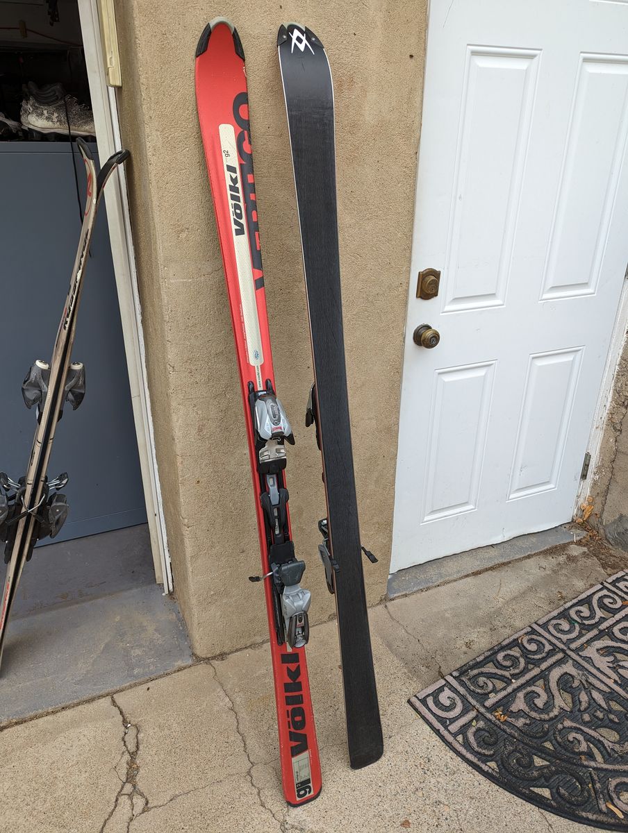 Used Volkl Vertigo G2 163cm Skis with Bindings